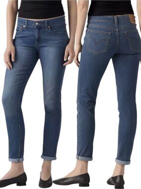 Levi’s Boyfriend Mid Rise Jeans W26 L27 Medium Wash